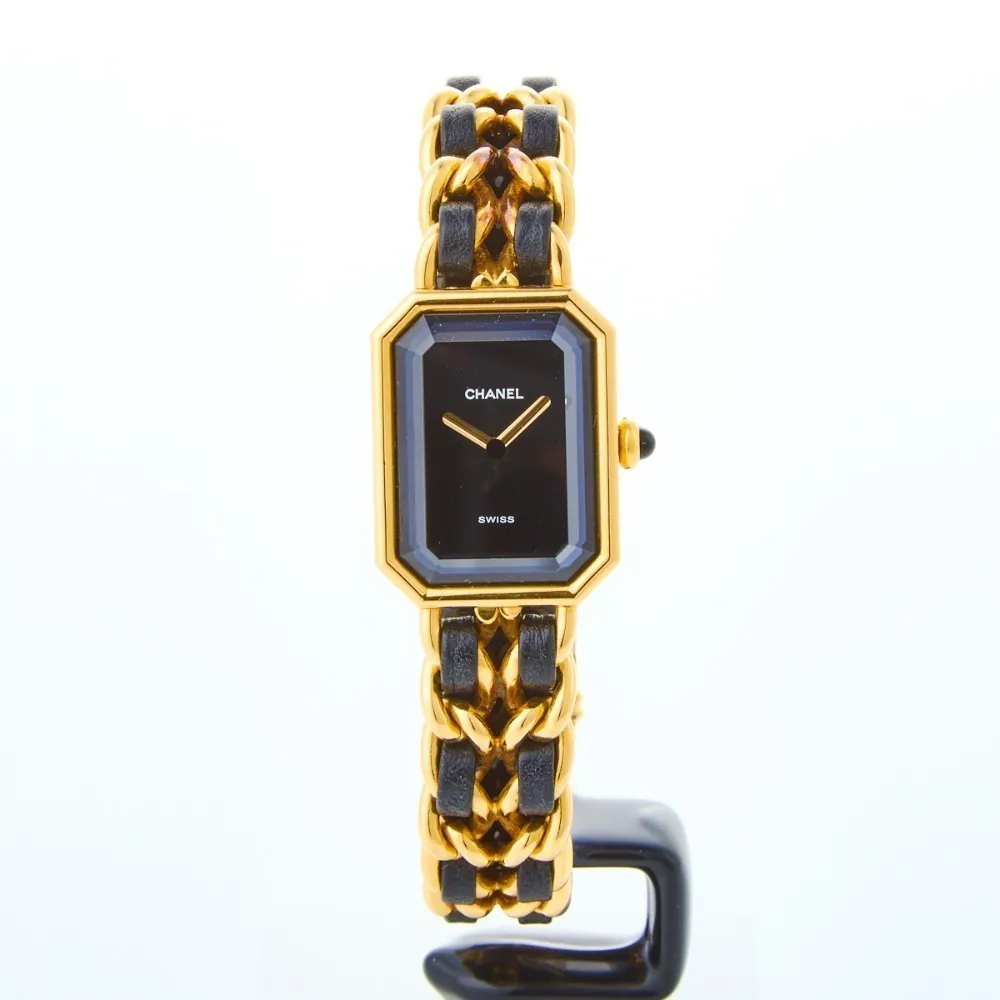 Chanel Première 57536 26.5mm Gold-plated Black Onyx