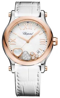 Chopard Happy Hearts 278582-6009 Rose gold and Stainless steel White