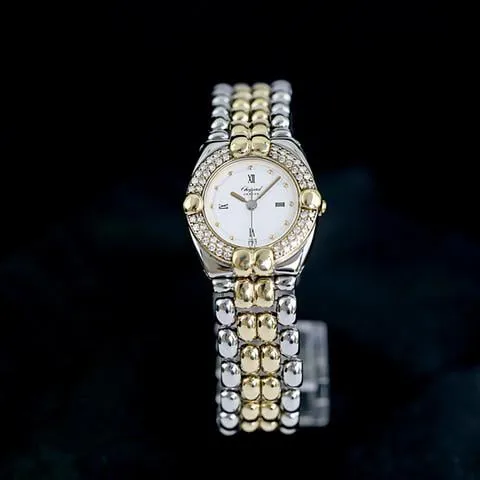 Chopard Gstaad 8112 24mm Yellow gold and Stainless steel White