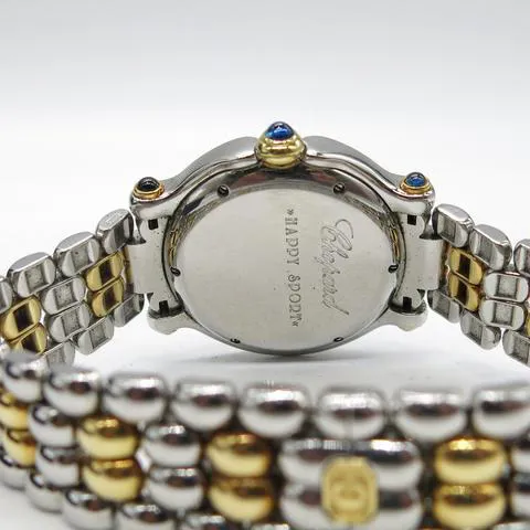 Chopard Happy Sport 27/8238-23 32.5mm Yellow gold and Stainless steel Blue 7