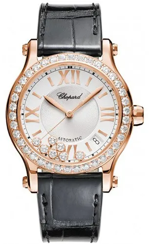 Chopard Happy Sport 274808-5003 36mm Rose gold Silver