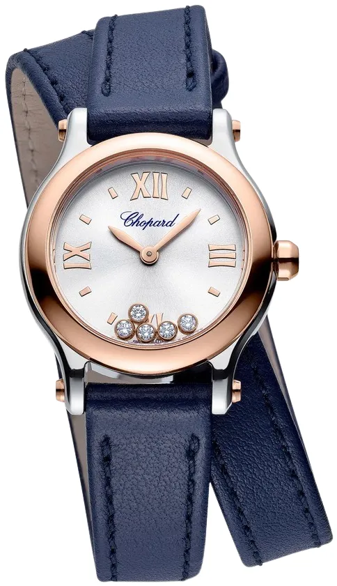 Chopard Happy Sport 278620-6001 25mm Rose gold Blue