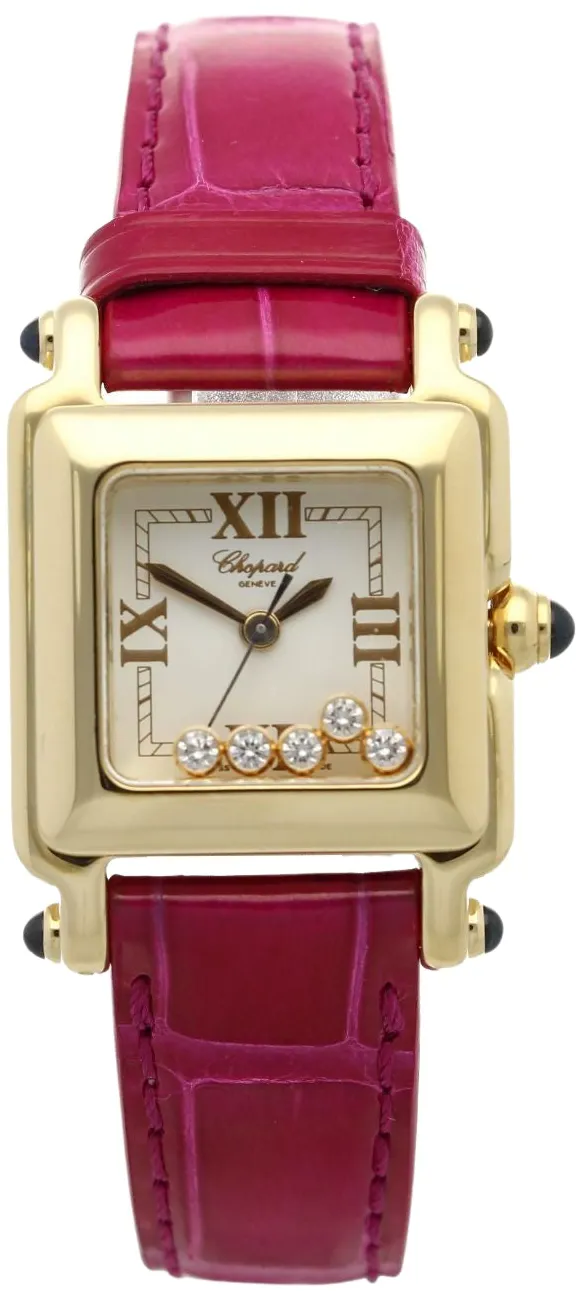 Chopard Happy Sport 30mm Yellow gold White
