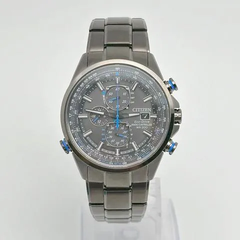 Citizen Eco-Drive Chronograph Atomic Gray Stainless Steel store Case - AT8027-55H