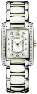 Ebel Brasilia 1216485 23mm Yellow gold and Stainless steel White