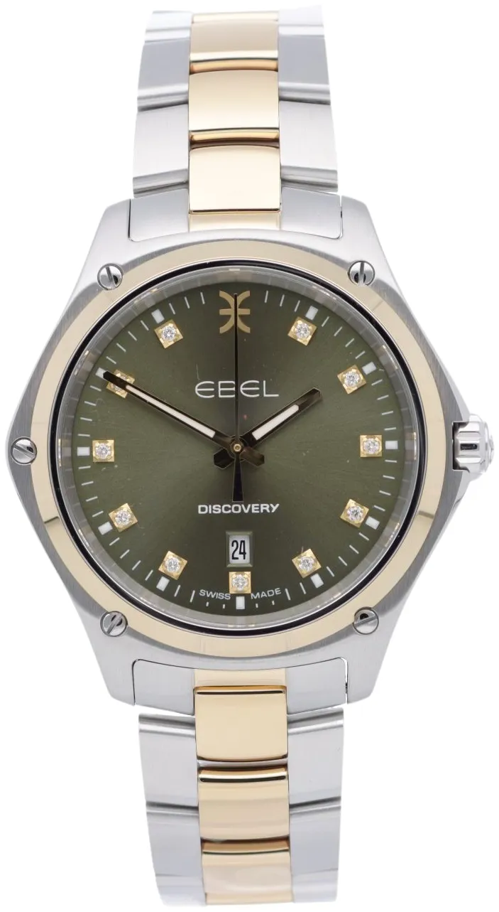 Ebel Discovery 1216548 33mm Yellow gold and stainless steel Green