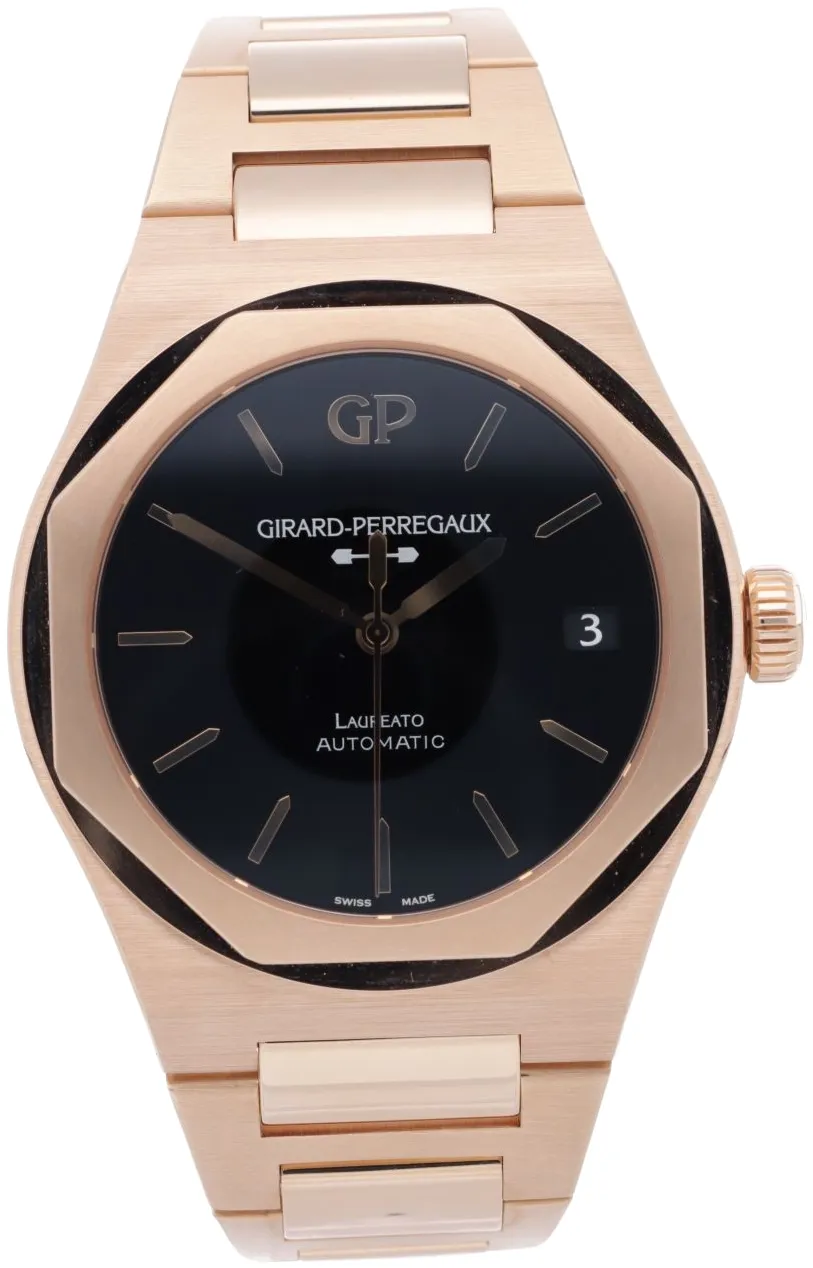 Girard-Perregaux Laureato 81010-52-3118-1CM 42mm Rose gold Black