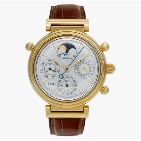 IWC Da Vinci Perpetual Calendar IW3751 39mm Yellow gold Silver