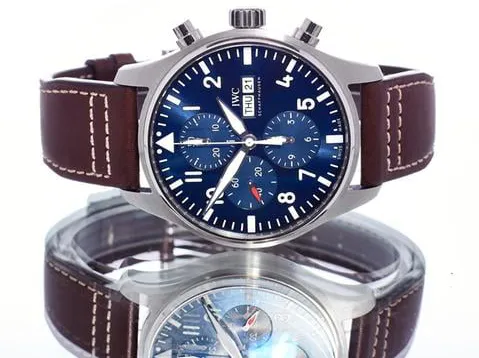 IWC Pilot Chronograph IW377714 43mm Stainless steel Blue