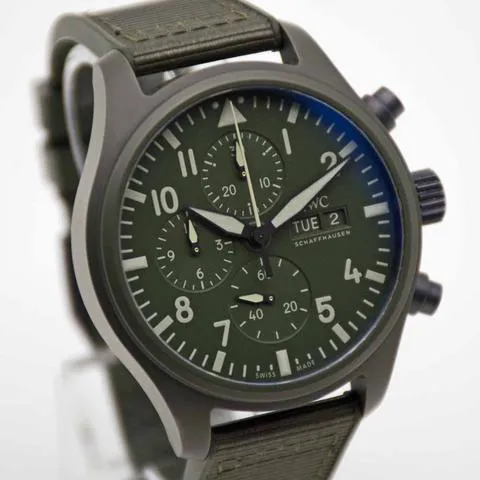 IWC Pilot Chronograph Top Gun IW389106 44.5mm Ceramic Green 11