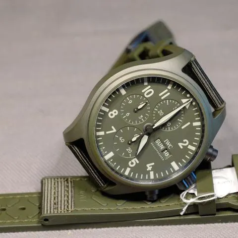 IWC Pilot Chronograph Top Gun IW389106 44.5mm Ceramic Green 5