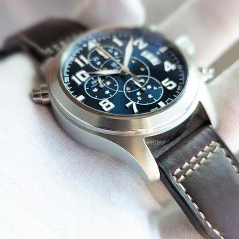 IWC Pilot Double Chronograph IW371807 44mm Stainless steel Blue 1