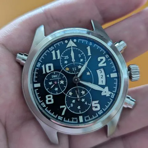 IWC Pilot Double Chronograph IW371807 44mm Stainless steel Blue 13