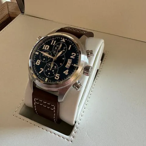 IWC Pilot Double Chronograph IW371807 44mm Stainless steel Blue 1