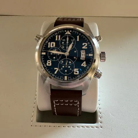 IWC Pilot Double Chronograph IW371807 44mm Stainless steel Blue 5