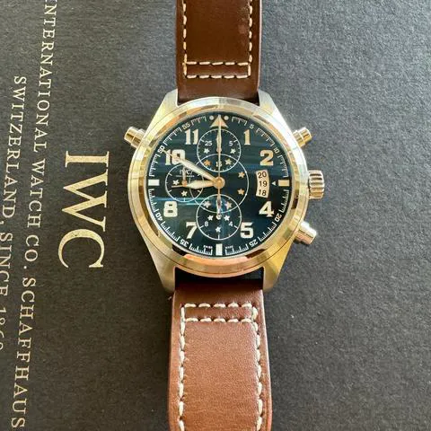 IWC Pilot Double Chronograph IW371807 44mm Stainless steel Blue 3