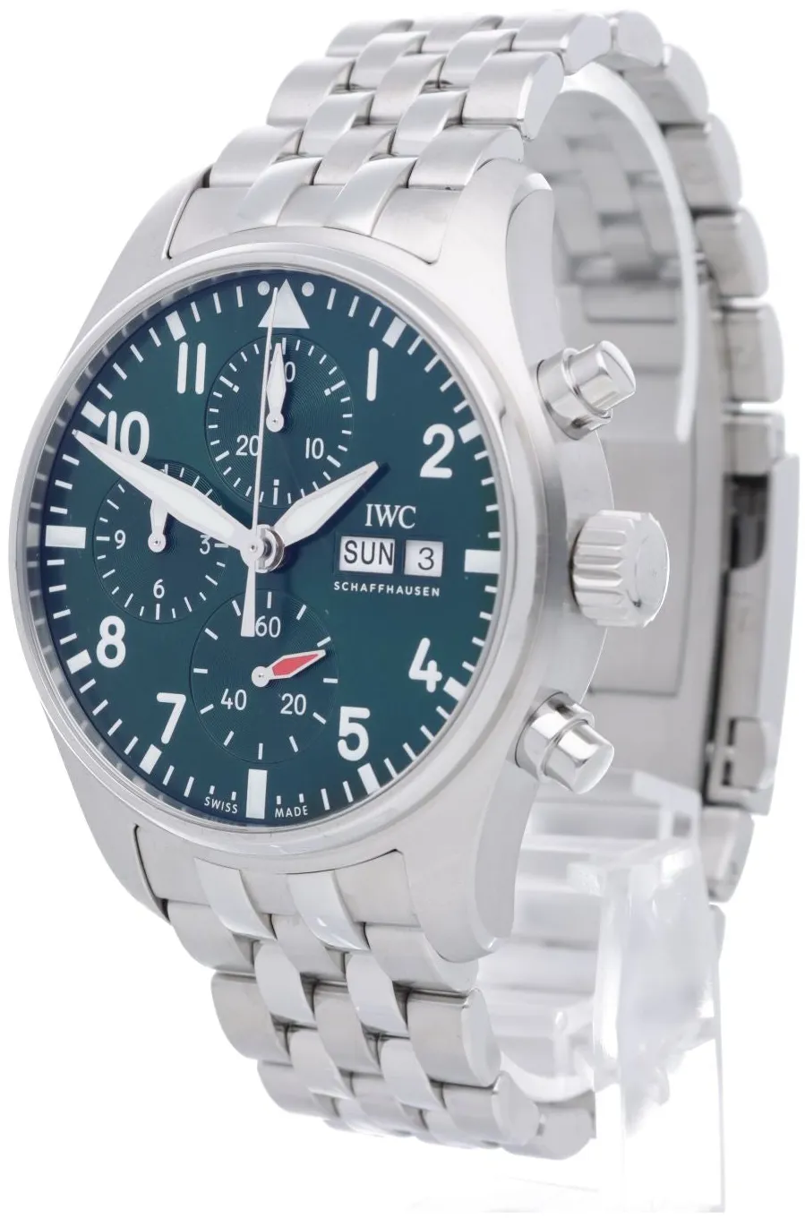 IWC Pilot IW388104 41mm Stainless steel Green 1