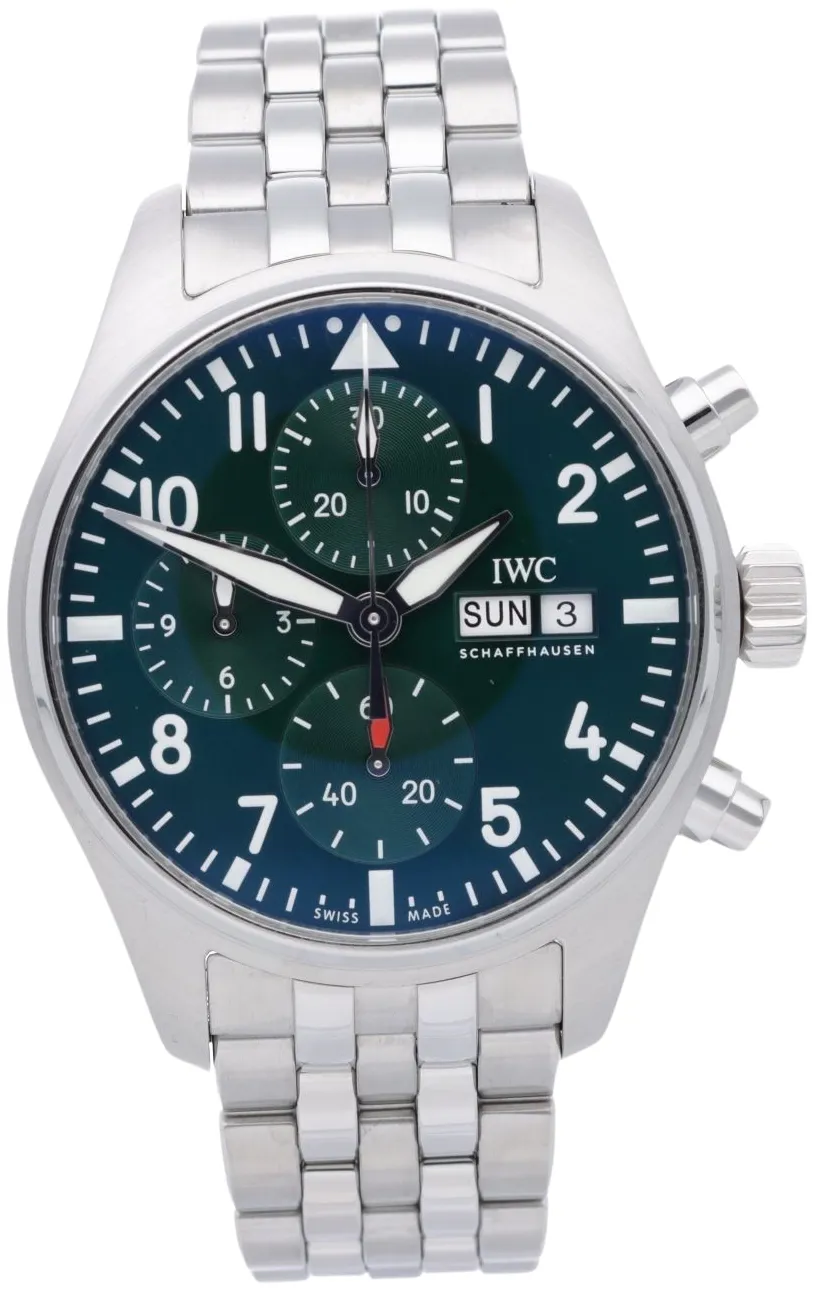 IWC Pilot IW388104 41mm Stainless steel Green