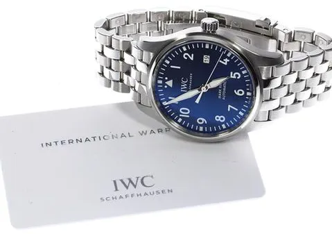 IWC Pilot Mark IW327014 40mm Stainless steel Blue 2