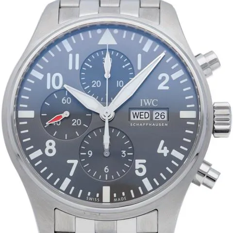 IWC Pilot Spitfire Chronograph IW377719 43mm Steel Grey