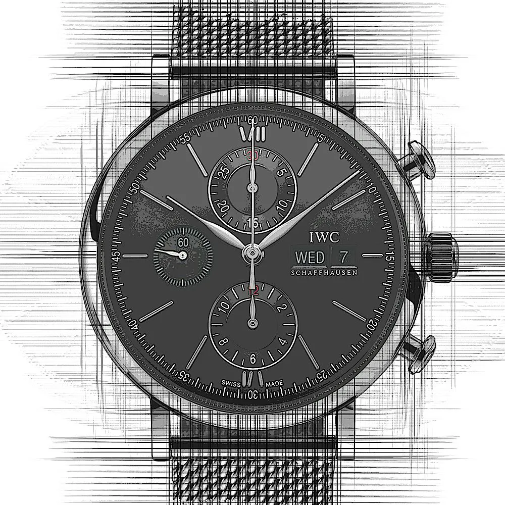 IWC Portofino Chronograph IW391030 Stainless steel Black 2024 Germany Dealer EveryWatch