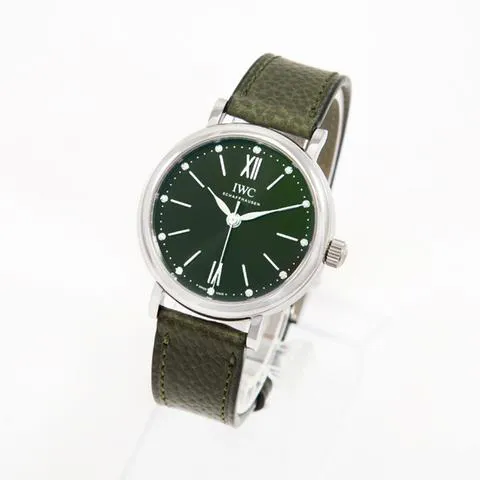 IWC Portofino IW3574-12 34mm Stainless steel Green 4