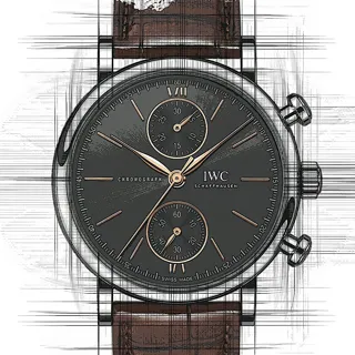 IWC Portofino IW391404 Stainless steel Black