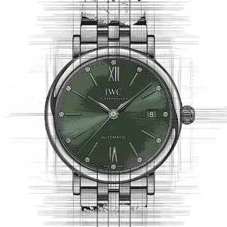 IWC Portofino IW4586-02 Stainless steel Green