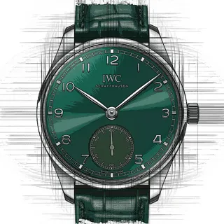 IWC Portugieser IW3583-10 Stainless steel Green