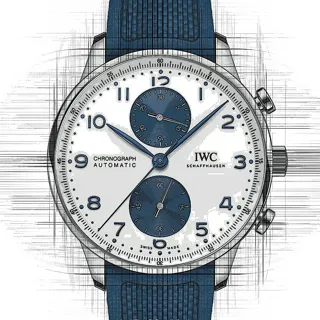 IWC Portugieser IW3716-20 Stainless steel White