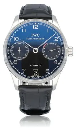 IWC Portugieser IW500109 Stainless steel Black