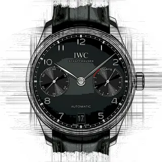 IWC Portugieser IW500703 Stainless steel Black