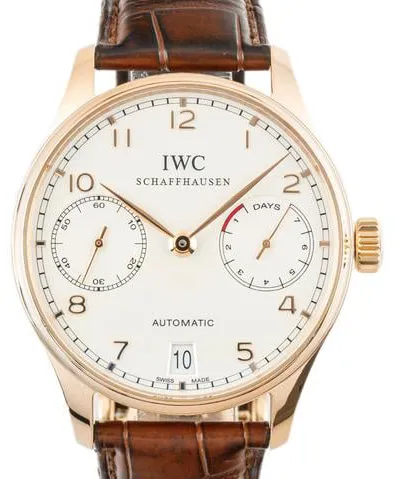 IWC Portuguese Automatic IW500113 42mm Rose gold Silver