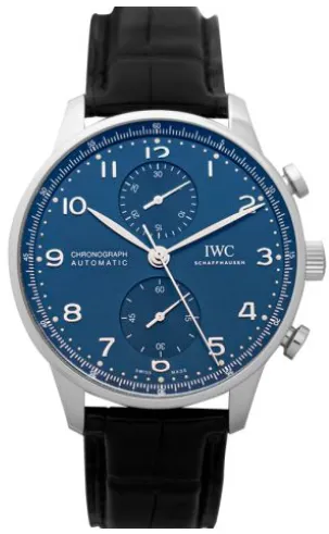 IWC Portuguese Chronograph IW371606 41mm Stainless steel Blue