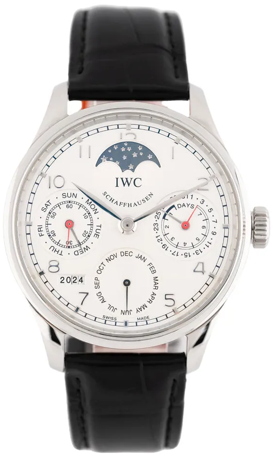 IWC Portuguese Perpetual Calendar IW502308 44mm Stainless steel Silver