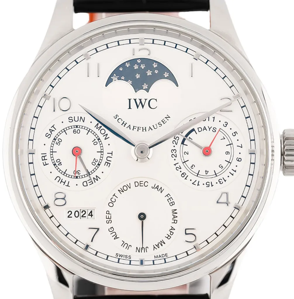 IWC Portuguese Perpetual Calendar IW502308 44mm Stainless steel Silver 3