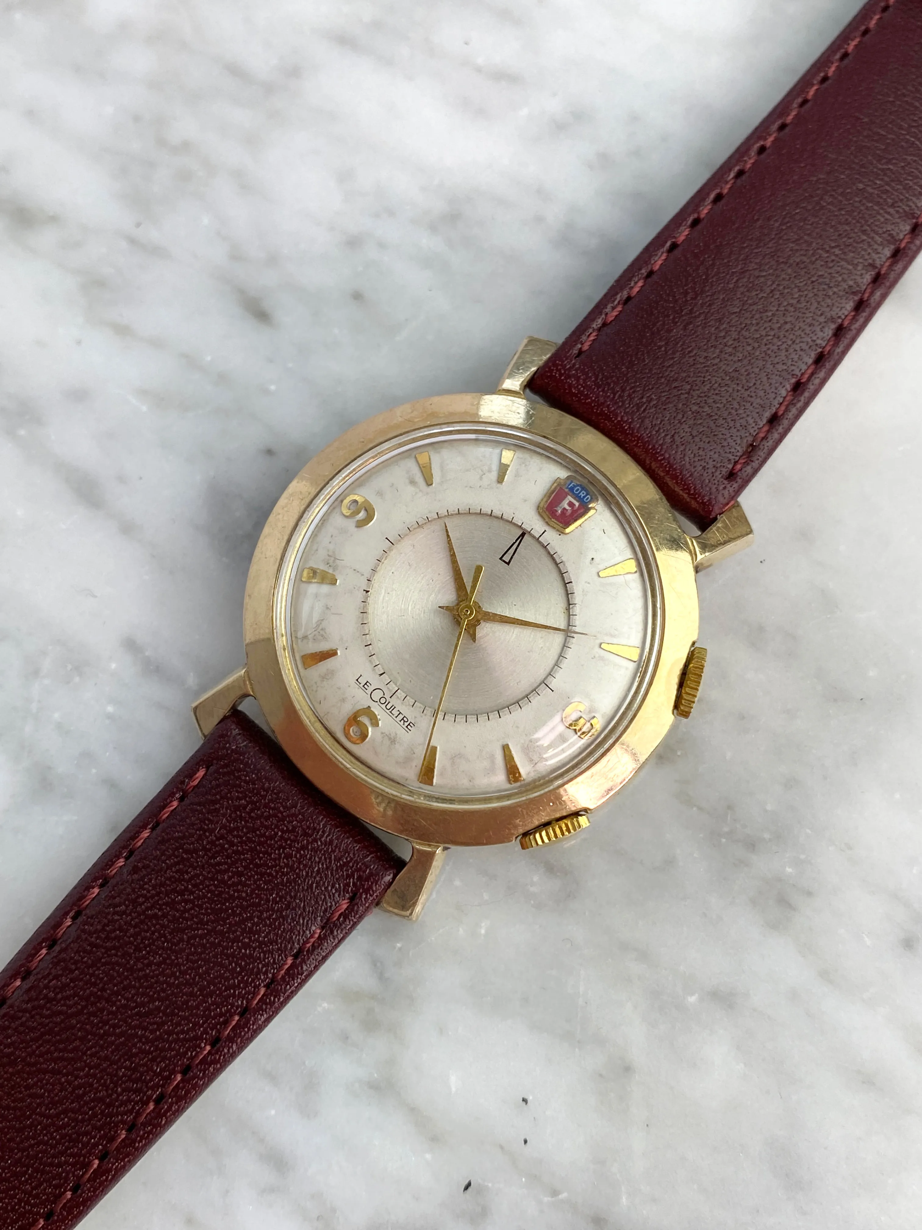 Jaeger-LeCoultre Memovox 34mm Gold-plated Cream 4
