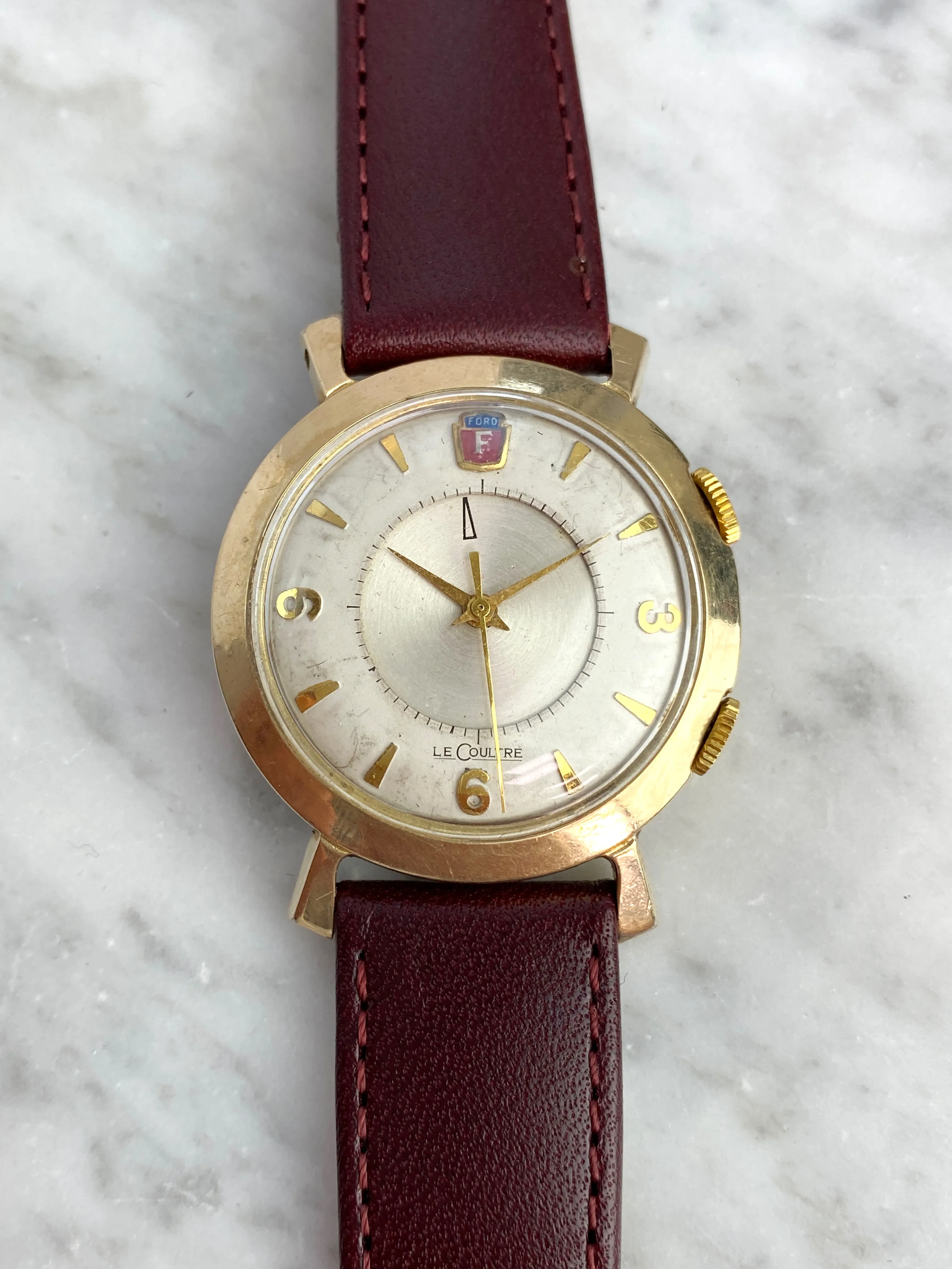 Jaeger-LeCoultre Memovox 34mm Gold-plated Cream 7