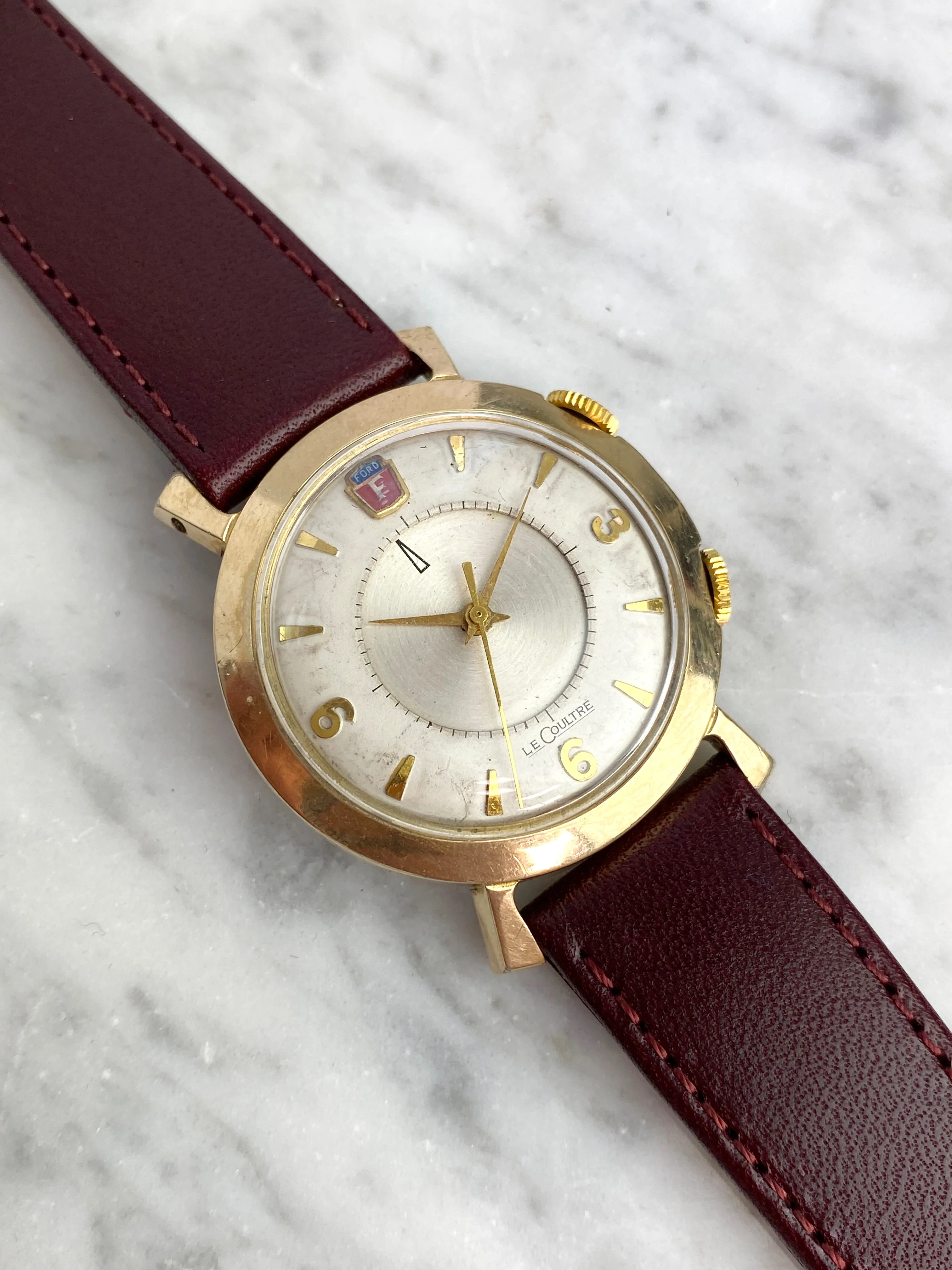 Jaeger-LeCoultre Memovox 34mm Gold-plated Cream 10