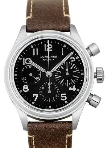 Longines Heritage L2.816.4.53.2 41mm Stainless steel Black