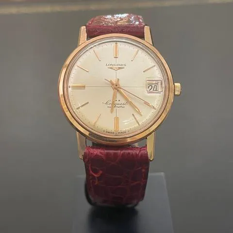 Longines Conquest 9025 35mm Rose gold Champagne