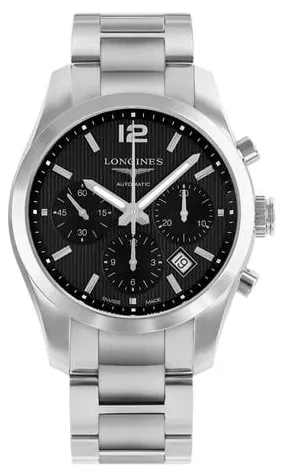 Longines Conquest Classic L2.786.4.56.6 41mm Steel Black