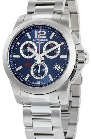 Longines Conquest L3.700.4.96.6 41mm Stainless steel Blue