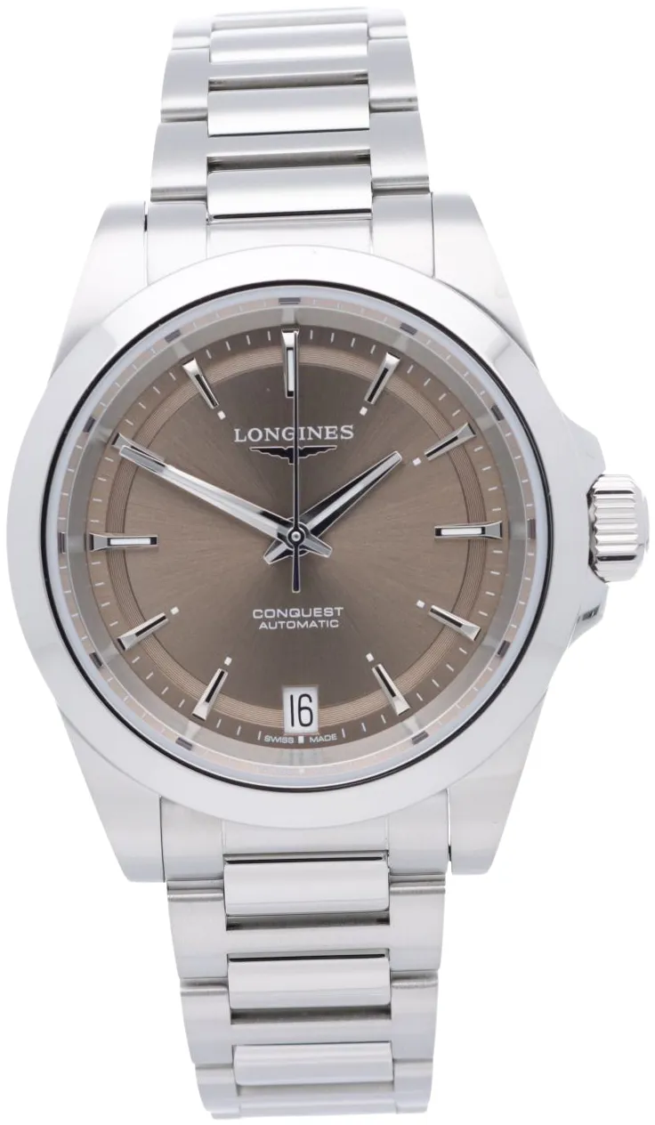 Longines Conquest L34304626 34mm Stainless steel Brown