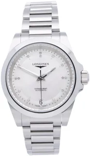 Longines Conquest L34304876 Stainless steel White