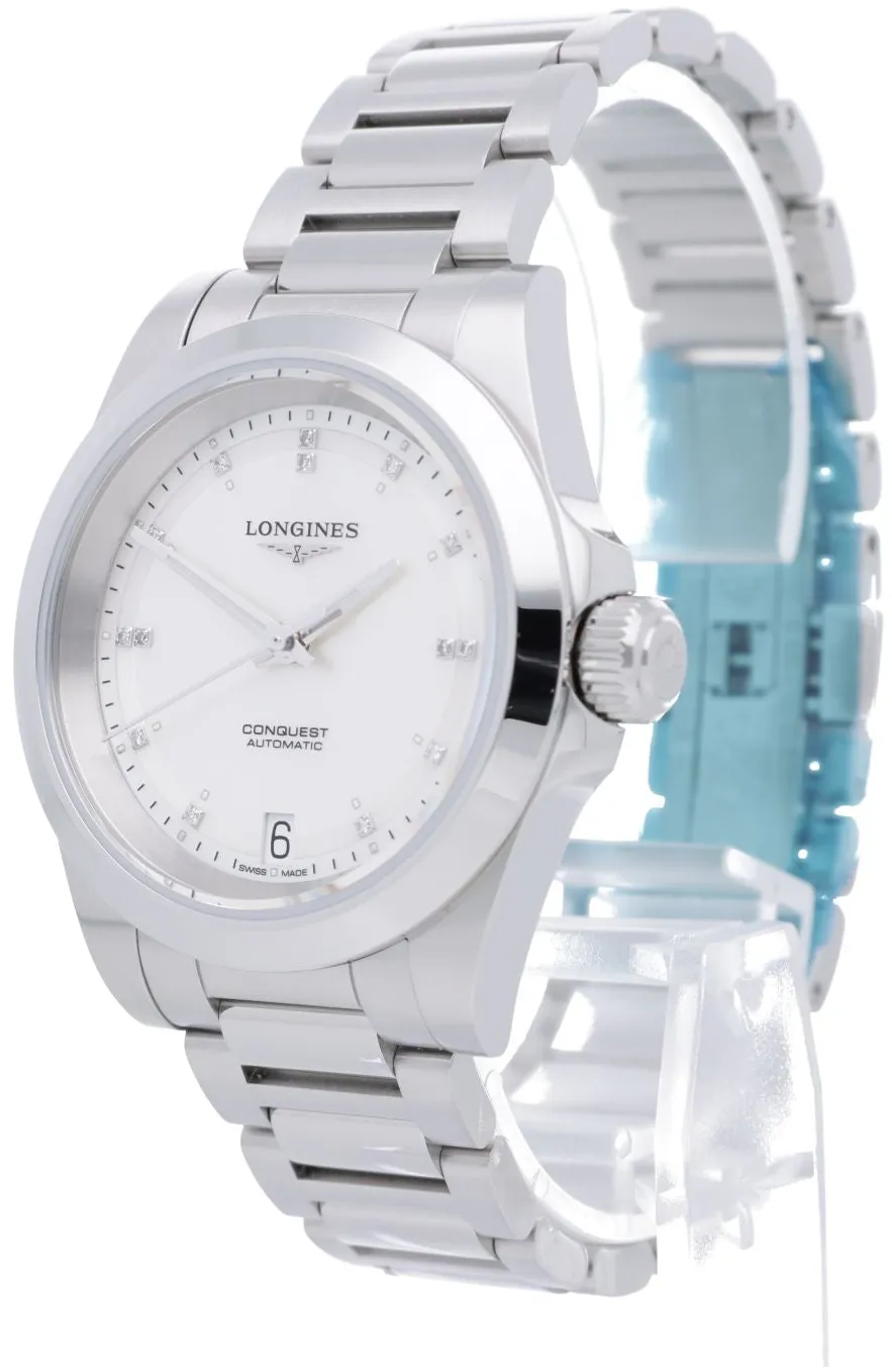 Longines Conquest L34304876 34mm Stainless steel Mother-of-pearl 1