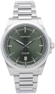 Longines Conquest L38304026 Stainless steel Green