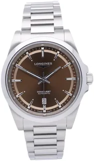 Longines Conquest L38304626 Stainless steel Brown