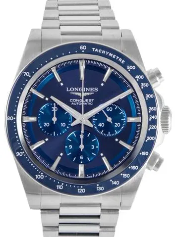 Longines Conquest L38354926 42mm Stainless steel Blue