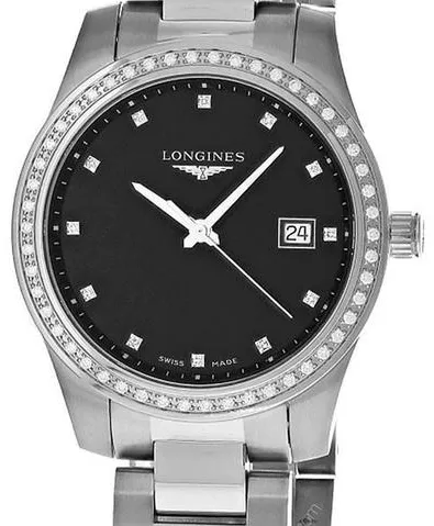 Longines Conquest 36mm Stainless steel Black